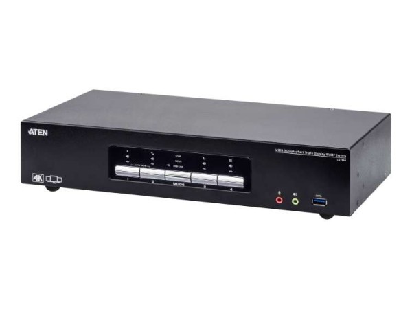 ATEN KVM Switch 4P USB3.0 4K DP Triple View KVMP S (CS1964-AT-G) CS1964-AT-G