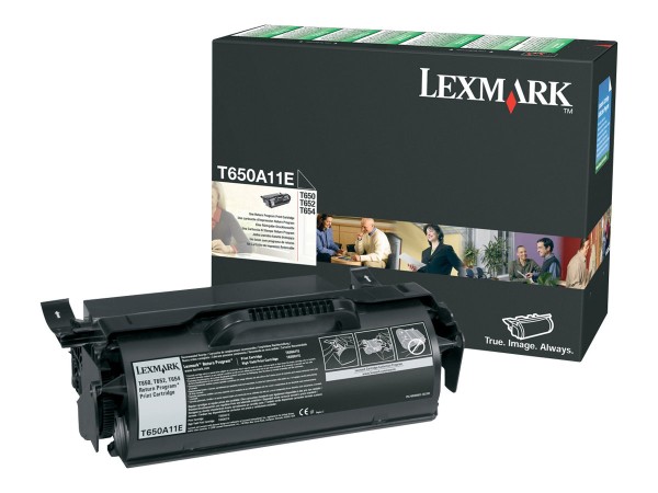 LEXMARK Schwarz Tonerpatrone LCCP, LRP T650A11E