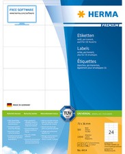 HERMA Universal-Etiketten PREMIUM, 70 x 36 mm, weiß