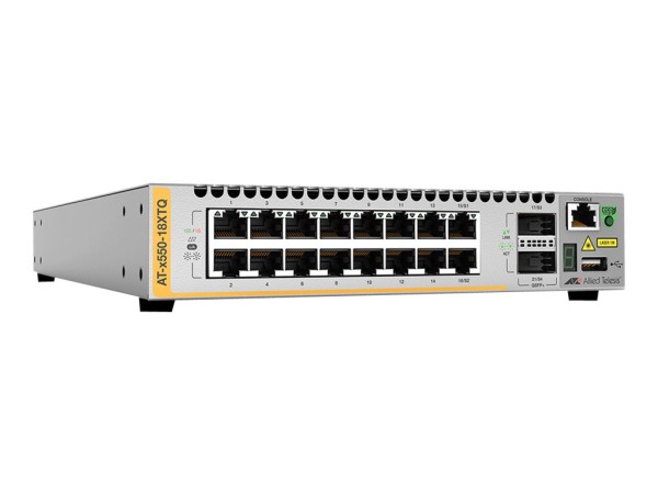 ALLIED TELESIS L3 10 GB16X 1G/10G-T 2X QSFP+ AT-X550-18XTQ-30