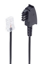 shiverpeaks BASIC-S Telefonkabel, schwarz, 6,0 m