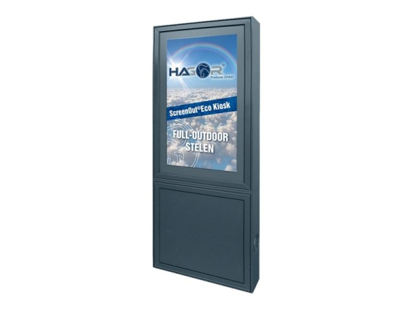 HAGOR ScreenOut Eco Kiosk L Outdoorstele 127 cm 50-57 zoll inkl Klimaanlage 1663