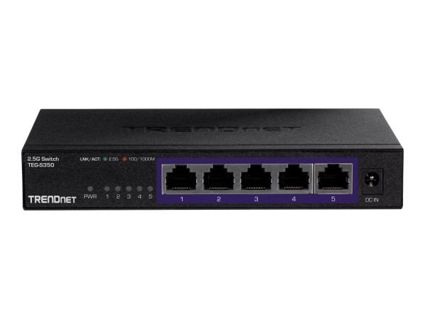 TRENDNET 5-PORT UNMANAGED 2.5G SWITCH TEG-S350