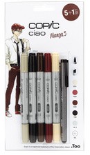 COPIC Marker ciao, 5+1 Set "Manga 5"