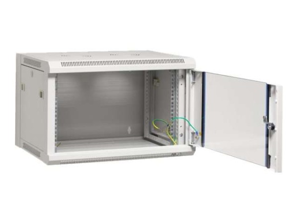 EFB ELEKTRONIK 19" Wandgehäuse Flat Pack 12HE, Tiefe 450 mm, RAL7035 691712FGR.1