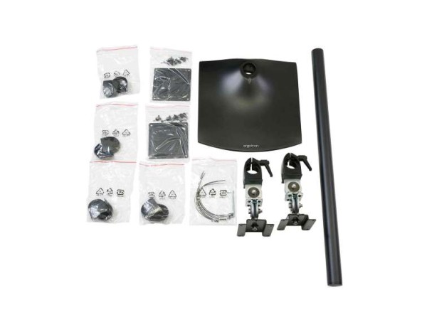 ERGOTRON DS100 Monitor Standfuß in Schwarz - Freistehende Monitorhalterung 33-091-200