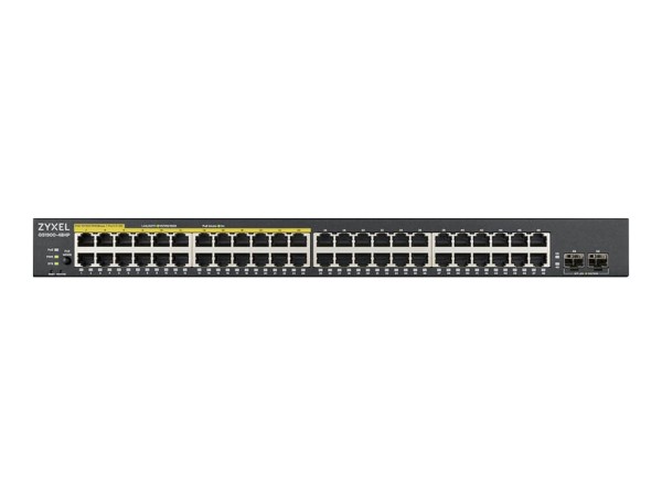 ZYXEL 48 Port GbE L2 PoE+ Smart Switch, 170 Watt rackmount, V2 GS190048HPV2-EU0101F