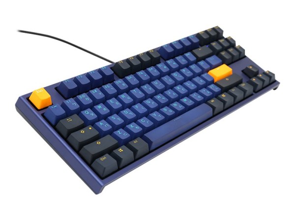 DUCKYCHANNEL DUCKYCHANNEL ONE 2 TKL Horizon PBT Gaming Tastatur, MX-Red - Blau