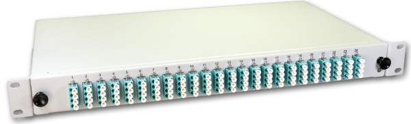 LIGHTWIN LIGHTWIN LWL Spleissbox, 96 Fasern, 24x QLC Multimode, 50/125µm OM3 Pigtail Spleißboxen (SPBOX 96G50