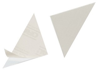 DURABLE Dreieck-Selbstklebetaschen CORNERFIX, 125 x 125 mm