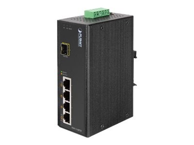 PLANET TECHNOLOGY PLANET TECHNOLOGY Planet Industrial Fast Ethernet LWL Switch ISW-514PTF, 4x 100/10 Mbit/s (RJ45) PoE