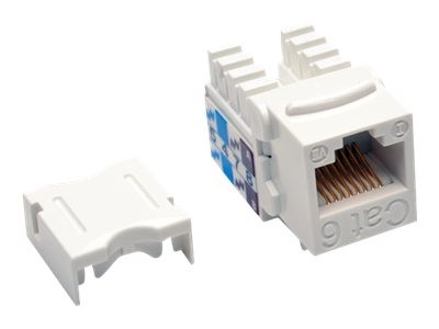 EATON EATON TRIPPLITE Cat6/Cat5e 110 Style Punch Down Keystone Jack - White 25-Pack TAA