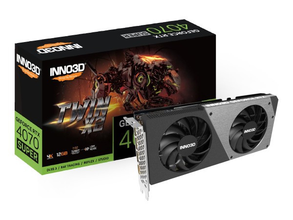 INNOVISION INNO3D GEFORCE RTX 4070 SUPER TWIN X2 12GB N407S2-126X-186162N