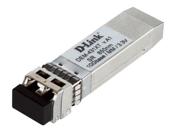 D-LINK 10GE SFP+ SR Transceiver, 10 Gigabit Multimode Fiber (LC-Duplex), oh DEM-431XT
