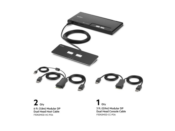 BELKIN BELKIN 2-PORT DUAL HEAD DP MODULAR