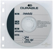 DURABLE CD-/DVD-Hülle COVER FILE, PP, transparent