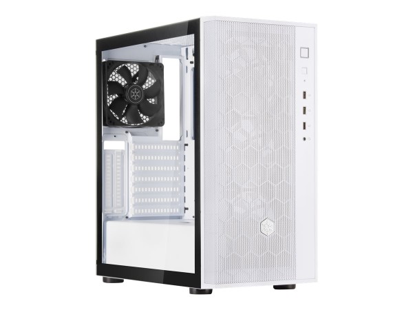 SILVERSTONE Fara R1 V2 Midi-Tower, Tempered Glass - weiß SST-FAR1W-G-V2