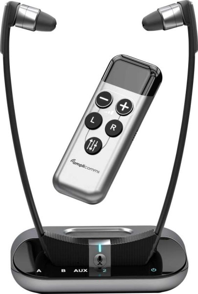 AUDIOLINE Amplicomms TV3500 In Ear Kopfhörer Kabellos Schwarz ATL1422665