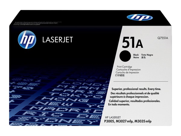HP 51A Schwarz LaserJet Tonerpatrone (Q7551A) Q7551A