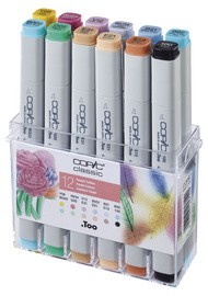 COPIC Marker classic, 12er Set Pastellfarben