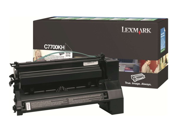 LEXMARK Schwarz Tonerpatrone LCCP, LRP C7700KH