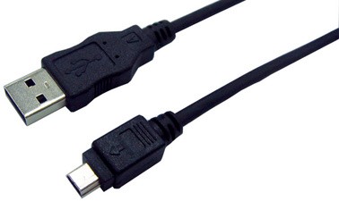 LogiLink USB 2.0 Kabel, USB-A - USB Mini 5Pol Stecker, 1,8 m