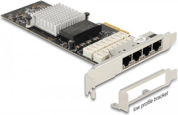 DELOCK DELOCK PCI Express x4 Karte zu 4 x RJ45 Gigabit LAN i350 Port Bypass