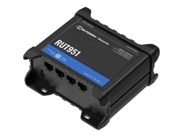 TELTONIKA Router RUT951 PoE + LTE Modem Router/WLAN PoE+ without PSU RUT951B10J00