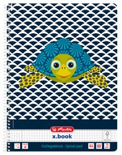 herlitz Collegeblock "Cute Animals Turtle", DIN A4, kariert