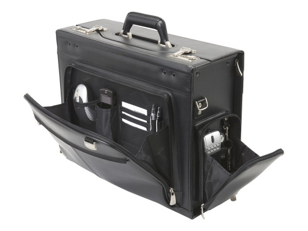 DICOTA AeroCase new Pilotenkoffer schwarz Toploader für Notebooks bis 15,4 N25738K