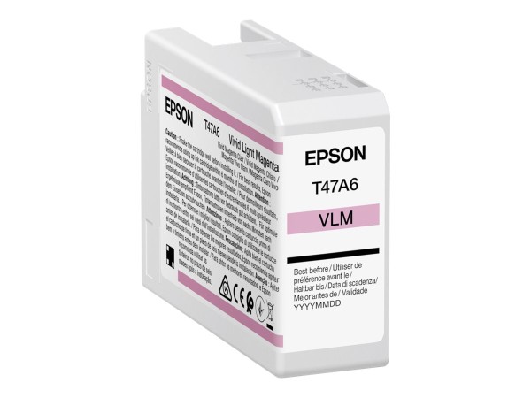EPSON Singlepack Vivid Light Magenta T47A6 UltraChrome Pro 10 ink 50ml C13T47A600