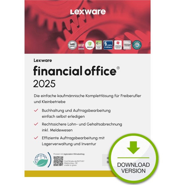 LEXWARE LEXWARE ESD financial office 2025 Download Jahresversion