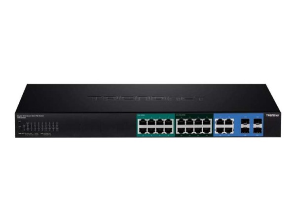 TRENDNET Switch 20-port Gbit UPoE 370W Web Smart 19" TPE-204US