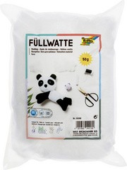 folia Bastelwatte / Füllwatte, weiß, Inhalt: 50 g