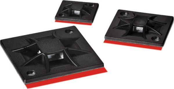 HELLERMANNTYTON HELLERMANNTYTON Hellermann QM30APT-A-PA66-BK(100) Klebesockel 30x30mm 151-02974