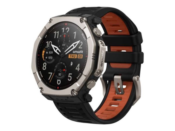 HUAMI TECHNOLOGY Amazfit T-Rex Ultra 2 Black Smartwatch HYROX-Modus W2550GL2N