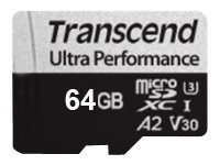 TRANSCEND TRANSCEND 64GB microSD w/ adapter UHS-I U3 A2 DDR200
