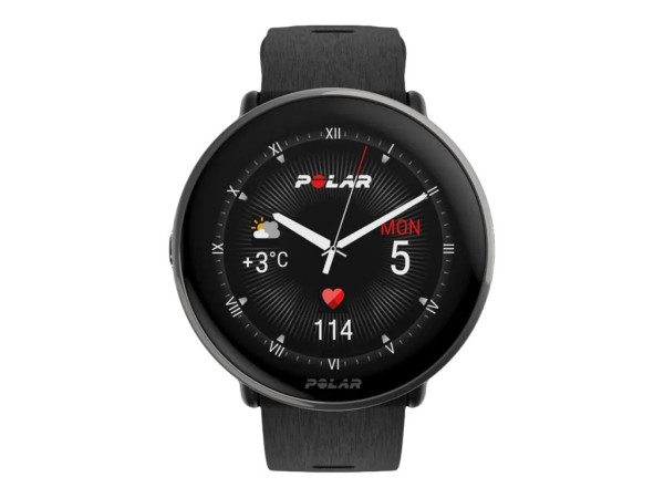 POLAR Ignite 3 Titanium - Sportuhr mit Band - Silikon - schwarz - Bandgröße 900110027