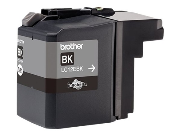 BROTHER Tintenpatrone LC12EBK schwarz ca. 2400 S LC12EBK