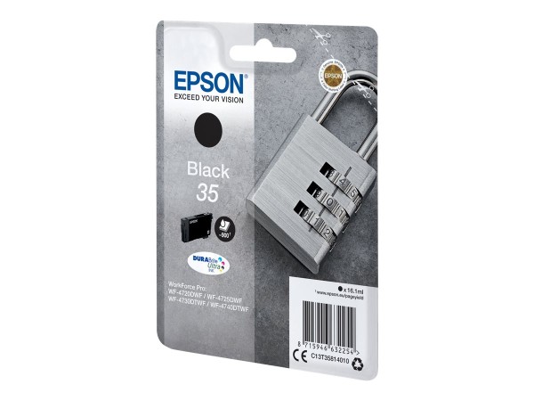 EPSON 35 Schwarz Tintenpatrone C13T35814020