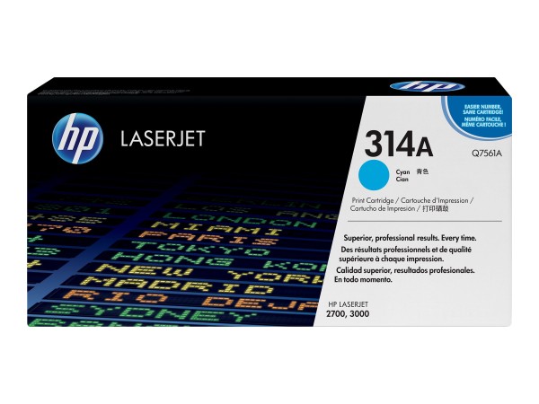 HP 314A Cyan LaserJet Tonerpatrone (Q7561A) Q7561A