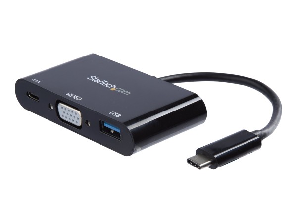 STARTECH.COM USB-C auf VGA Multifunktions-Adapter mit USB-A Port und Power CDP2VGAUACP