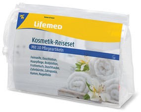 Lifemed Kosmetik-Reiseset, 10-teilig, im Kunststoffetui