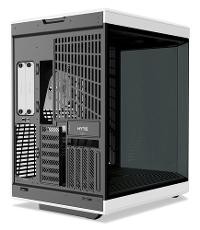 HYTE HYTE Y70 Zweikammer ATX Midi Tower Gaming Gehäuse Schwarz/Weiß mit Glasfenster