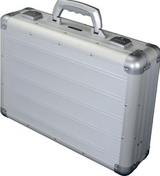 ALUMAXX Attaché-Koffer "VENTURE", Laptopfach, silber matt