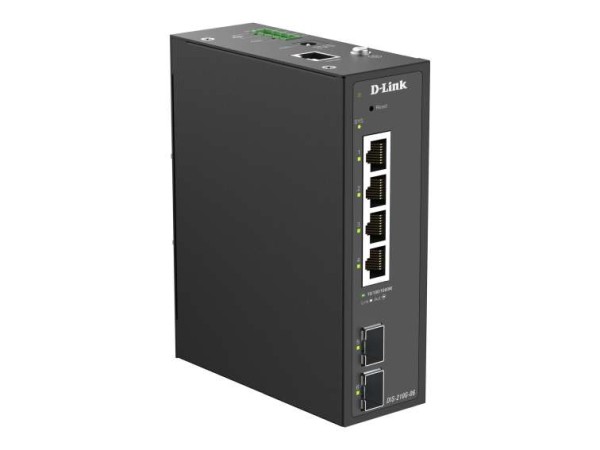 D-LINK DIS-210G-06 Smart L2 Industrial Switch 4x Gigabit 2x SFP Gigabit For DIS-210G-06