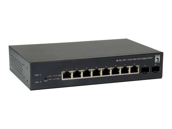 LEVEL ONE LevelOne Switch 8x PoE GEP-1051 2xGSFP 70W GEP-1051