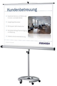 FRANKEN Stativ-Leinwand "Mobil", (B)2.000 x (H)2.000 mm