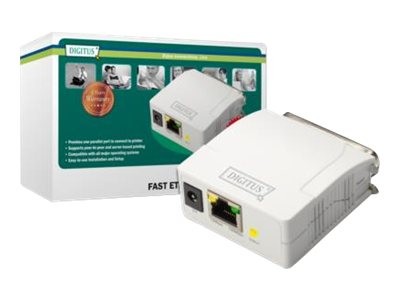 DIGITUS Printserver DIGITUS Fast Ethernet, 1-Port parallel DN-13001-1