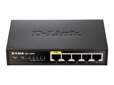 DLINK Switch DES-1005P/E 5x10/100 1xPOE DES-1005P/E